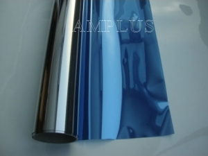 Folia okienna przeciwsoneczna wewntrzna Blue Silver
