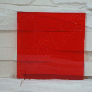 czerwona folia okienna na szybie