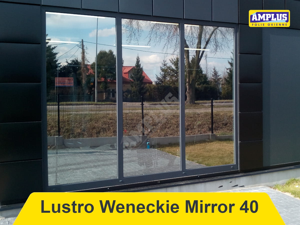 folia lustro weneckie na oknie
