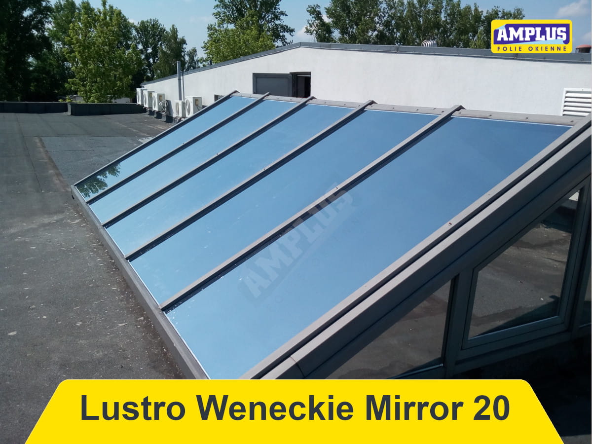folia lustro weneckie na swietliku dachowym
